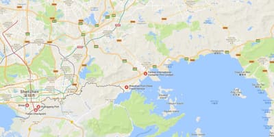 Shekou pelabuhan peta