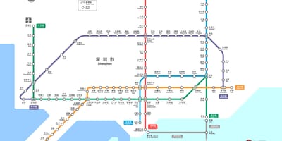 Shenzhen peta kereta api